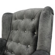 Fabric Chesterfield Wing Chair NORWICH