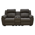 Half Genuine Leather 2 Seater Sofa With Box 159